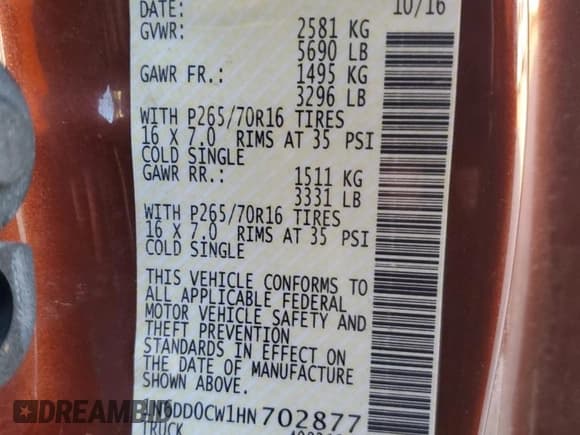 ✅ 2017 Nissan Frontier SV • VIN: 1N6DD0CW1HN702877 • Lot: 82381065. Listed on Copart with 76,494 mi. Free auction sales archive from the USA and detailed vehicle history report at DreamBid. Image 12.