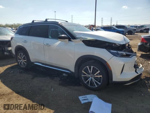 ✅ 2025 Infiniti QX60 Autograph • VIN: 5N1AL1HUXSC345364 • Lot: 54885825. Listed on Copart with 3,308 mi. Free auction sales archive from the USA and detailed vehicle history report at DreamBid. Image 4.