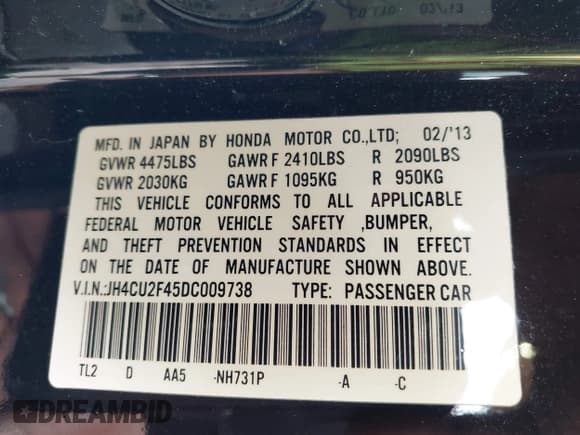 ✅ 2013 Acura TSX • VIN: JH4CU2F45DC009738 • Lot: 42466662. Wystawiony na IAAI z przebiegiem 110 977 mil. Bezpłatny archiwum sprzedaży aukcyjnych z USA i szczegółowy raport historii pojazdu na DreamBid. Zdjęcie 9.