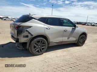 2022 Chevrolet Blazer Premier z VIN 3GNKBFRS9NS136225, wystawiony jako Copart lot #69994144 z przebiegiem 37 371 mil mil oraz Szkoda całkowita • Salvage title. Historia ofert i sprzedaży dostępna na DreamBid. Obrazek 3.