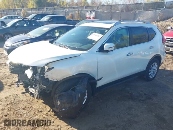 ✅ 2017 Nissan Rogue SV • VIN: 5N1AT2MV8HC780753 • Lot: 43519287. Listed on IAAI with 86,535 mi. Free auction sales archive from the USA and detailed vehicle history report at DreamBid. Image 2.