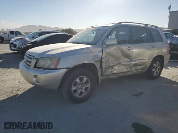 2001 Toyota Highlander с VIN JTEGF21A310020482, выставлен на аукционе Copart как лот 44260765 с пробегом 242 320 миль миль и Списание • Salvage title. История ставок и продаж доступна на DreamBid. Изображение 1.
