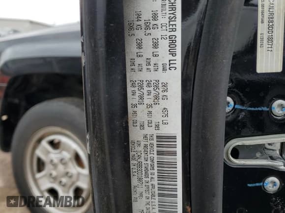 ✅ 2013 Jeep Patriot Sport • VIN: 1C4NJRBB3DD180711 • Lot: 45630045. Wystawiony na Copart z przebiegiem 108 021 mil. Bezpłatny archiwum sprzedaży aukcyjnych z USA i szczegółowy raport historii pojazdu na DreamBid. Zdjęcie 14.