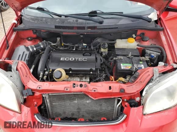 2010 Chevrolet Aveo 1LT z VIN KL1TD5DE9AB115052, wystawiony jako Copart lot #83867324 z przebiegiem Nie podano mil oraz Szkoda całkowita • Salvage title. Historia ofert i sprzedaży dostępna na DreamBid. Obrazek 11.