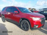 ✅ 2020 Chevrolet Traverse RS • VIN: 1GNERJKW2LJ289620 • Lot: 42647367. Listed on IAAI with 69,510 mi. Free auction sales archive from the USA and detailed vehicle history report at DreamBid. Image 1.