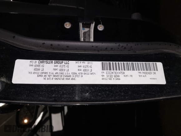 ✅ 2012 Chrysler 300 C • VIN: 2C3CCAKT8CH147530 • Lot: 43308420. Listed on IAAI with 138,722 mi. Free auction sales archive from the USA and detailed vehicle history report at DreamBid. Image 9.