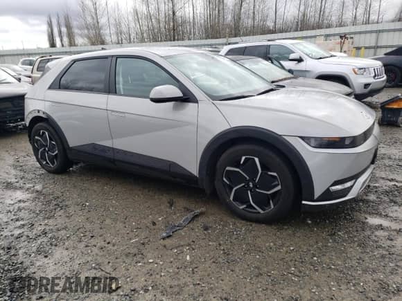 2022 Hyundai Ioniq 5 SE with VIN KM8KM4AE8NU068136, listed as a Copart auction lot 44801044 with 11,473 mi miles and . Bid and sale history available at DreamBid. Image 4.