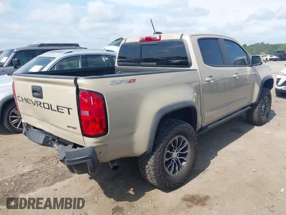 ✅ 2022 Chevrolet Colorado 4WD ZR2 • VIN: 1GCGTEEN0N1186373 • Lot: 42429153. Listed on IAAI with 36,834 mi. Free auction sales archive from the USA and detailed vehicle history report at DreamBid. Image 4.