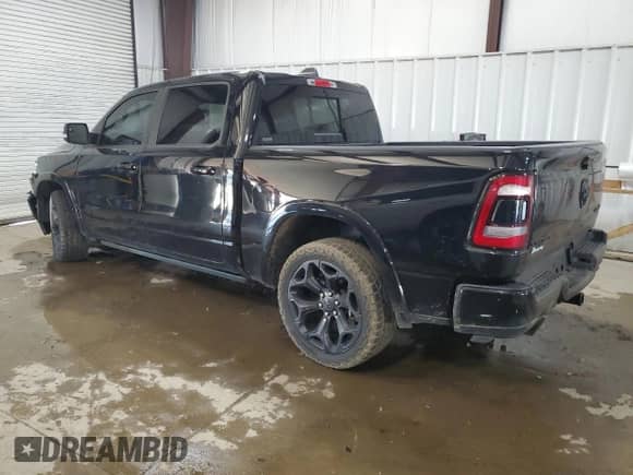 2021 Ram 1500 Limited with VIN 1C6SRFHT0MN627698, listed as a Copart auction lot 62059415 with 76,140 mi miles and Salvage title. Bid and sale history available at DreamBid. Image 2.