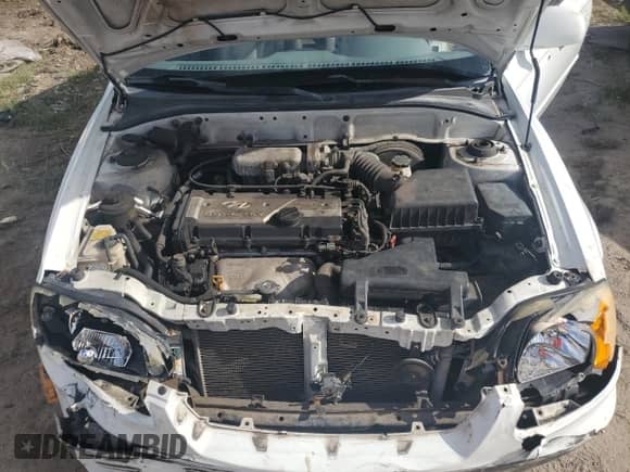 2004 Hyundai Accent GL with VIN KMHCG35C64U312248, listed as a Copart auction lot 79622234 with 107,594 mi miles and Salvage title. Bid and sale history available at DreamBid. Image 11.