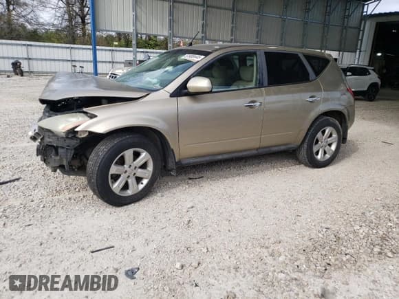 ✅ 2006 Nissan Murano S • VIN: JN8AZ08TX6W405821 • Lot: 51980445. Wystawiony na Copart z przebiegiem 194 972 mil. Bezpłatny archiwum sprzedaży aukcyjnych z USA i szczegółowy raport historii pojazdu na DreamBid. Zdjęcie 1.