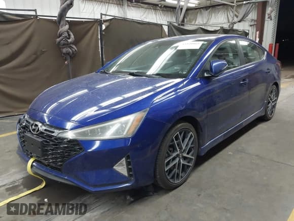 ✅ 2019 Hyundai Elantra Sport • VIN: KMHD04LB7KU835283 • Lot: 43320865. Listed on IAAI with 42,546 mi. Free auction sales archive from the USA and detailed vehicle history report at DreamBid. Image 2.