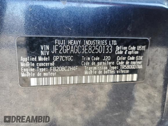 ✅ 2014 Subaru Crosstrek Limited • VIN: JF2GPAGC3E8250133 • Lot: 47597655. Listed on Copart with 130,637 mi. Free auction sales archive from the USA and detailed vehicle history report at DreamBid. Image 16.