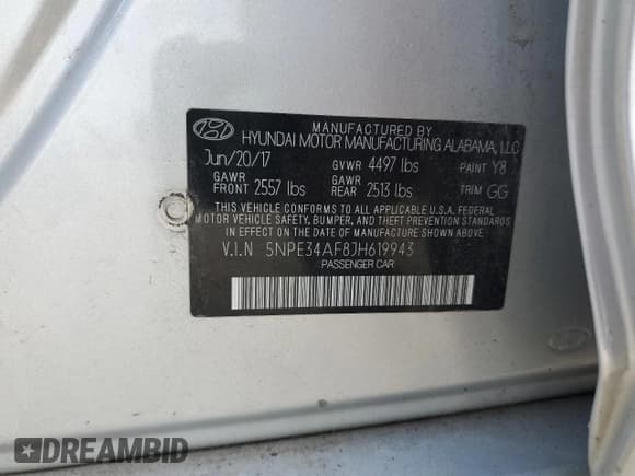 ✅ 2018 Hyundai Sonata Limited • VIN: 5NPE34AF8JH619943 • Лот: 62779035. Опубликован ранее на Copart с пробегом 109 124 миль. Бесплатный доступ к архиву аукционных продаж из США и подробный отчёт об истории автомобиля на DreamBid. Изображение 12.