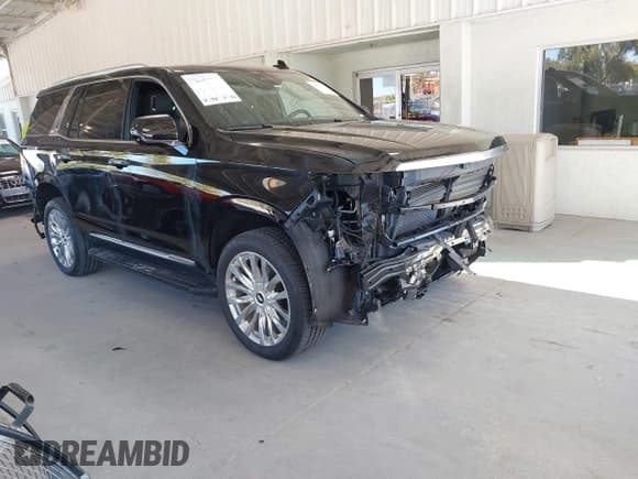 ✅ 2023 Cadillac Escalade 4WD Premium Luxury • VIN: 1GYS4BKL2PR417703 • Lot: 43621372. Wystawiony na IAAI z przebiegiem 53 571 mil. Bezpłatny archiwum sprzedaży aukcyjnych z USA i szczegółowy raport historii pojazdu na DreamBid. Zdjęcie 1.