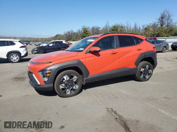 2025 Hyundai Kona SEL with VIN KM8HBCAB4SU199432, listed as a Copart auction lot 82202195 with 14,739 mi miles and Non repairable. Bid and sale history available at DreamBid. Image 1.