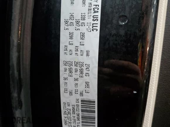 ✅ 2018 Chrysler Pacifica Touring L Plus • VIN: 2C4RC1EG7JR157252 • Lot: 81389925. Listed on Copart with 125,569 mi. Free auction sales archive from the USA and detailed vehicle history report at DreamBid. Image 14.