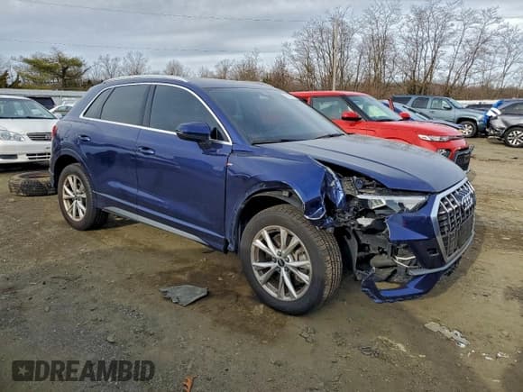 ✅ 2021 Audi Q3 S line Premium • VIN: WA1DECF36M1033794 • Lot: 95647815. Listed on Copart with 44,690 mi. Free auction sales archive from the USA and detailed vehicle history report at DreamBid. Image 4.