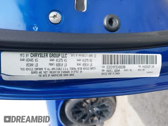 ✅ 2012 Dodge Challenger R/T • VIN: 2C3CDYBT5CH262396 • Lot: 41841844. Wystawiony na IAAI z przebiegiem 100 605 mil. Bezpłatny archiwum sprzedaży aukcyjnych z USA i szczegółowy raport historii pojazdu na DreamBid. Zdjęcie 9.