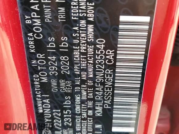 2022 Hyundai Elantra N Line с VIN KMHLR4AF9NU235540, выставлен на аукционе Copart как лот 81882545 с пробегом 25 324 миль миль и Списание • Salvage title. История ставок и продаж доступна на DreamBid. Изображение 12.