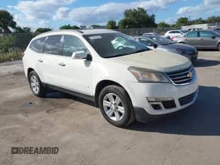 2014 Chevrolet Traverse LT z VIN 1GNKRGKD1EJ342508, wystawiony jako IAAI lot #43434525 z przebiegiem 169 068 mil mil oraz . Historia ofert i sprzedaży dostępna na DreamBid. Obrazek 1.