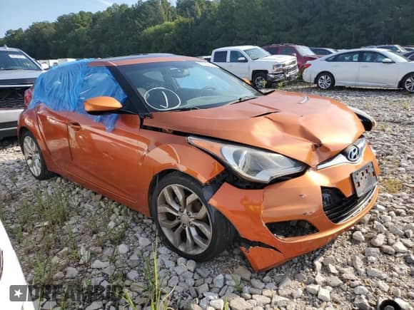 2012 Hyundai Veloster w/Red Int z VIN KMHTC6AD9CU044547, wystawiony jako Copart lot #72633624 z przebiegiem 69 261 mil mil oraz Szkoda całkowita • Salvage title. Historia ofert i sprzedaży dostępna na DreamBid. Obrazek 4.