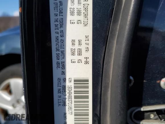 ✅ 2007 Dodge Caliber SXT • VIN: 1B3HB48B37D109177 • Лот: 84801584. Опубликован ранее на Copart с пробегом 149 655 миль. Бесплатный доступ к архиву аукционных продаж из США и подробный отчёт об истории автомобиля на DreamBid. Изображение 12.