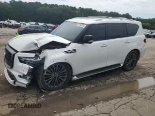 ✅ 2021 Infiniti QX80 Premium Select • VIN: JN8AZ2AF6M9720661 • Lot: 62293295. Listed on Copart with 63,644 mi. Free auction sales archive from the USA and detailed vehicle history report at DreamBid. Image 1.