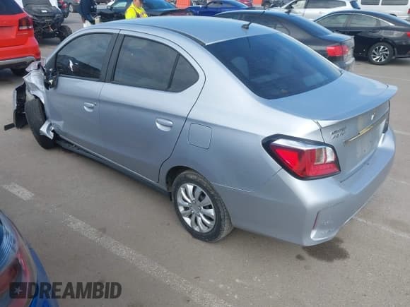 ✅ 2022 Mitsubishi Mirage ES • VIN: ML32FUFJ1NHF02500 • Lot: 43703687. Listed on IAAI with 37,199 mi. Free auction sales archive from the USA and detailed vehicle history report at DreamBid. Image 3.