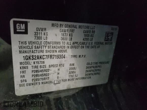 ✅ 2015 GMC Yukon SLE • VIN: 1GKS2AKC7FR719304 • Lot: 48350095. Wystawiony na Copart z przebiegiem 149 904 mil. Bezpłatny archiwum sprzedaży aukcyjnych z USA i szczegółowy raport historii pojazdu na DreamBid. Zdjęcie 13.