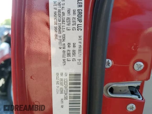 ✅ 2013 Dodge Dart SXT • VIN: 1C3CDFBA7DD341585 • Lot: 53240695. Listed on Copart with 91,658 mi. Free auction sales archive from the USA and detailed vehicle history report at DreamBid. Image 14.