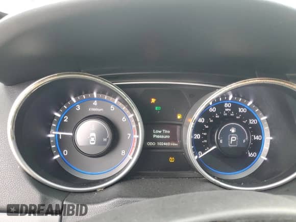 2012 Hyundai Sonata GLS z VIN 5NPEB4ACXCH399328, wystawiony jako Copart lot #85875725 z przebiegiem 102 460 mil mil oraz Nie do naprawy • Non repairable. Historia ofert i sprzedaży dostępna na DreamBid. Obrazek 9.