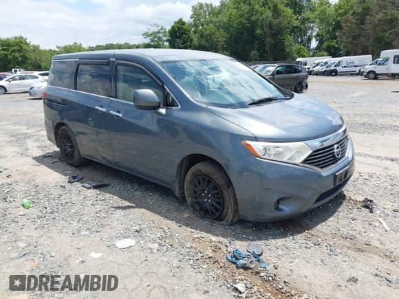 ✅ 2012 Nissan Quest SL • VIN: JN8AE2KP6C9033102 • Lot: 42652374. Listed on IAAI with 143,600 mi. Free auction sales archive from the USA and detailed vehicle history report at DreamBid. Image 1.