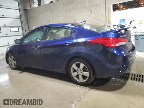 ✅ 2013 Hyundai Elantra GLS • VIN: 5NPDH4AE2DH312633 • Lot: 91694835. Listed on Copart with 76,984 mi. Free auction sales archive from the USA and detailed vehicle history report at DreamBid. Image 2.