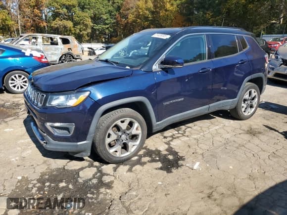 ✅ 2020 Jeep Compass Limited • VIN: 3C4NJDCB5LT200287 • Lot: 91409095. Wystawiony na Copart z przebiegiem 106 273 mil. Bezpłatny archiwum sprzedaży aukcyjnych z USA i szczegółowy raport historii pojazdu na DreamBid. Zdjęcie 1.