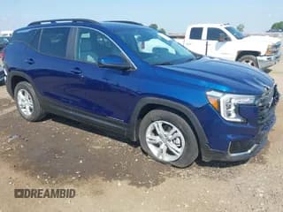 ✅ 2023 GMC Terrain SLE • VIN: 3GKALMEG6PL191305 • Lot: 43213095. Listed on IAAI with 3,636 mi. Free auction sales archive from the USA and detailed vehicle history report at DreamBid. Image 1.