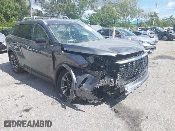 ✅ 2025 Infiniti QX60 Luxe • VIN: 5N1AL1FSXSC331546 • Lot: 43504768. Wystawiony na IAAI z przebiegiem 14 065 mil. Bezpłatny archiwum sprzedaży aukcyjnych z USA i szczegółowy raport historii pojazdu na DreamBid. Zdjęcie 1.