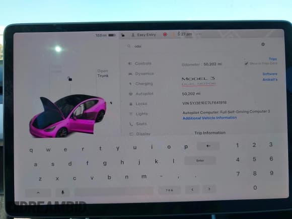 ✅ 2020 Tesla Model 3 Performance • VIN: 5YJ3E1EC7LF641918 • Lot: 41984261. Wystawiony na IAAI z przebiegiem 50 202 mil. Bezpłatny archiwum sprzedaży aukcyjnych z USA i szczegółowy raport historii pojazdu na DreamBid. Zdjęcie 7.