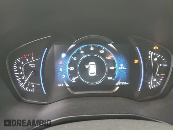 ✅ 2019 Hyundai Santa Fe SEL • VIN: 5NMS33AD1KH057006 • Lot: 39103613. Listed on Copart with 57,351 mi. Free auction sales archive from the USA and detailed vehicle history report at DreamBid. Image 9.