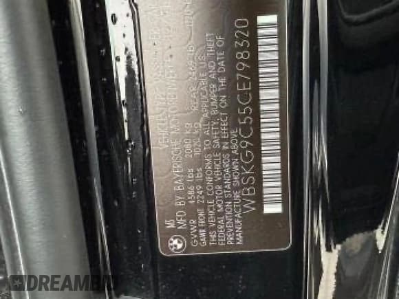 ✅ 2012 BMW M3 • VIN: WBSKG9C55CE798320 • Lot: 45395805. Wystawiony na Copart z przebiegiem 87 247 mil. Bezpłatny archiwum sprzedaży aukcyjnych z USA i szczegółowy raport historii pojazdu na DreamBid. Zdjęcie 10.