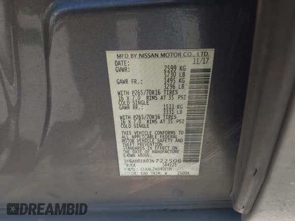 ✅ 2018 Nissan Frontier SV • VIN: 1N6AD0ER0JN722506 • Lot: 43210188. Listed on IAAI with 79,585 mi. Free auction sales archive from the USA and detailed vehicle history report at DreamBid. Image 9.