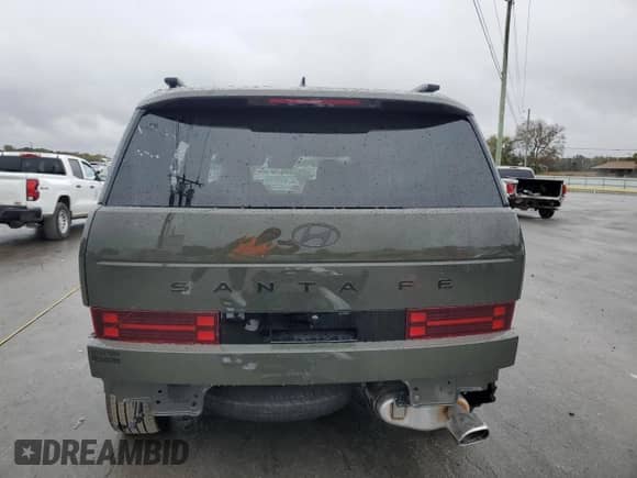 2025 Hyundai Santa Fe Calligraphy with VIN 5NMP54GL1SH149723, listed as a Copart auction lot 90333465 with 15 mi miles and Salvage title. Bid and sale history available at DreamBid. Image 6.