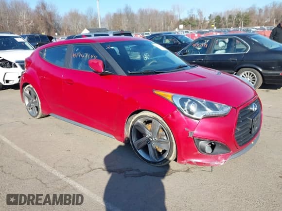 ✅ 2013 Hyundai Veloster Turbo • VIN: KMHTC6AE3DU135145 • Lot: 41767388. Wystawiony na IAAI z przebiegiem 162 234 mil. Bezpłatny archiwum sprzedaży aukcyjnych z USA i szczegółowy raport historii pojazdu na DreamBid. Zdjęcie 1.