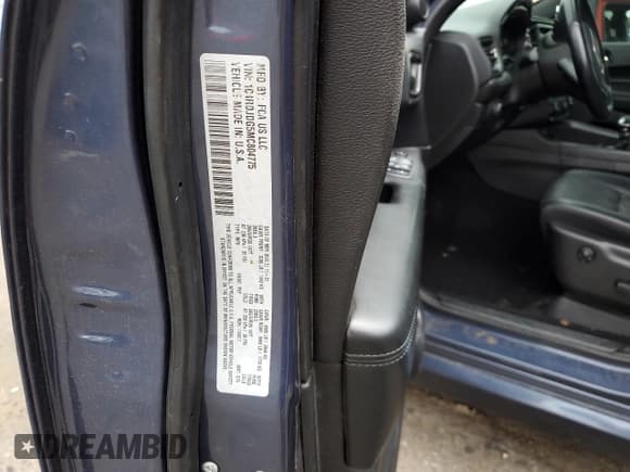 ✅ 2021 Dodge Durango GT • VIN: 1C4RDJDG5MC804775 • Lot: 66891915. Listed on Copart with 98,446 mi. Free auction sales archive from the USA and detailed vehicle history report at DreamBid. Image 14.