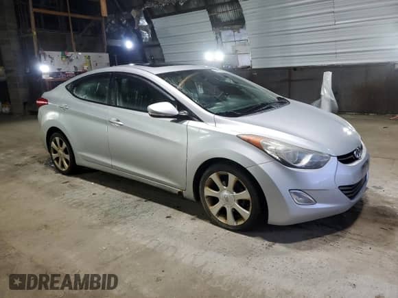 2013 Hyundai Elantra GLS with VIN 5NPDH4AE4DH355449, listed as a Copart auction lot 89812225 with 144,682 mi miles and Salvage title. Bid and sale history available at DreamBid. Image 4.