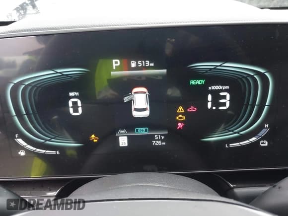 ✅ 2025 Kia Niro EX • VIN: KNDCR3LE4S5257891 • Lot: 43635186. Listed on IAAI with 726 mi. Free auction sales archive from the USA and detailed vehicle history report at DreamBid. Image 7.