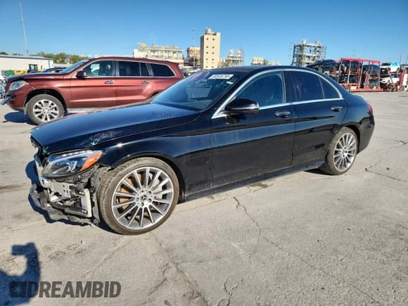 ✅ 2018 Mercedes-Benz C 300 • VIN: WDDWF4JB1JR394787 • Lot: 90536795. Listed on Copart with 46,956 mi. Free auction sales archive from the USA and detailed vehicle history report at DreamBid. Image 1.