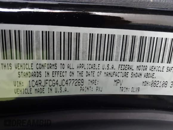 ✅ 2018 Jeep Grand Cherokee High Altitude • VIN: 1C4RJFCG4JC477269 • Lot: 42506434. Listed on IAAI with 109,539 mi. Free auction sales archive from the USA and detailed vehicle history report at DreamBid. Image 9.