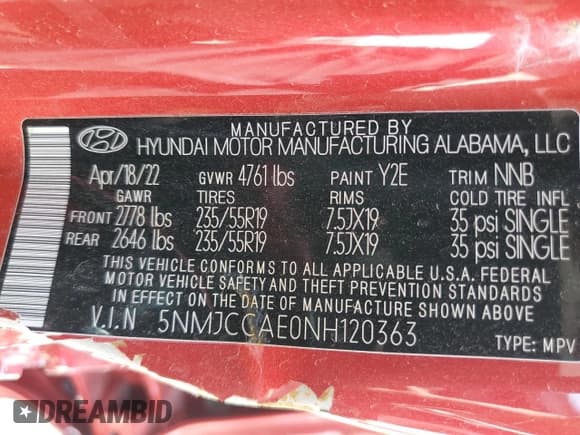 ✅ 2022 Hyundai Tucson SEL • VIN: 5NMJCCAE0NH120363 • Lot: 59157624. Wystawiony na Copart z przebiegiem 31 355 mil. Bezpłatny archiwum sprzedaży aukcyjnych z USA i szczegółowy raport historii pojazdu na DreamBid. Zdjęcie 13.