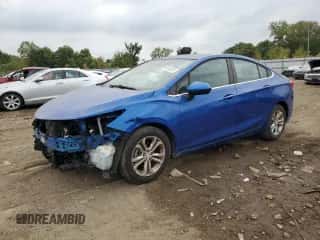 2019 Chevrolet Cruze LT with VIN 1G1BE5SM5K7126347, listed as a Copart auction lot 86234585 with 78,499 mi miles and Salvage title. Bid and sale history available at DreamBid. Image 1.